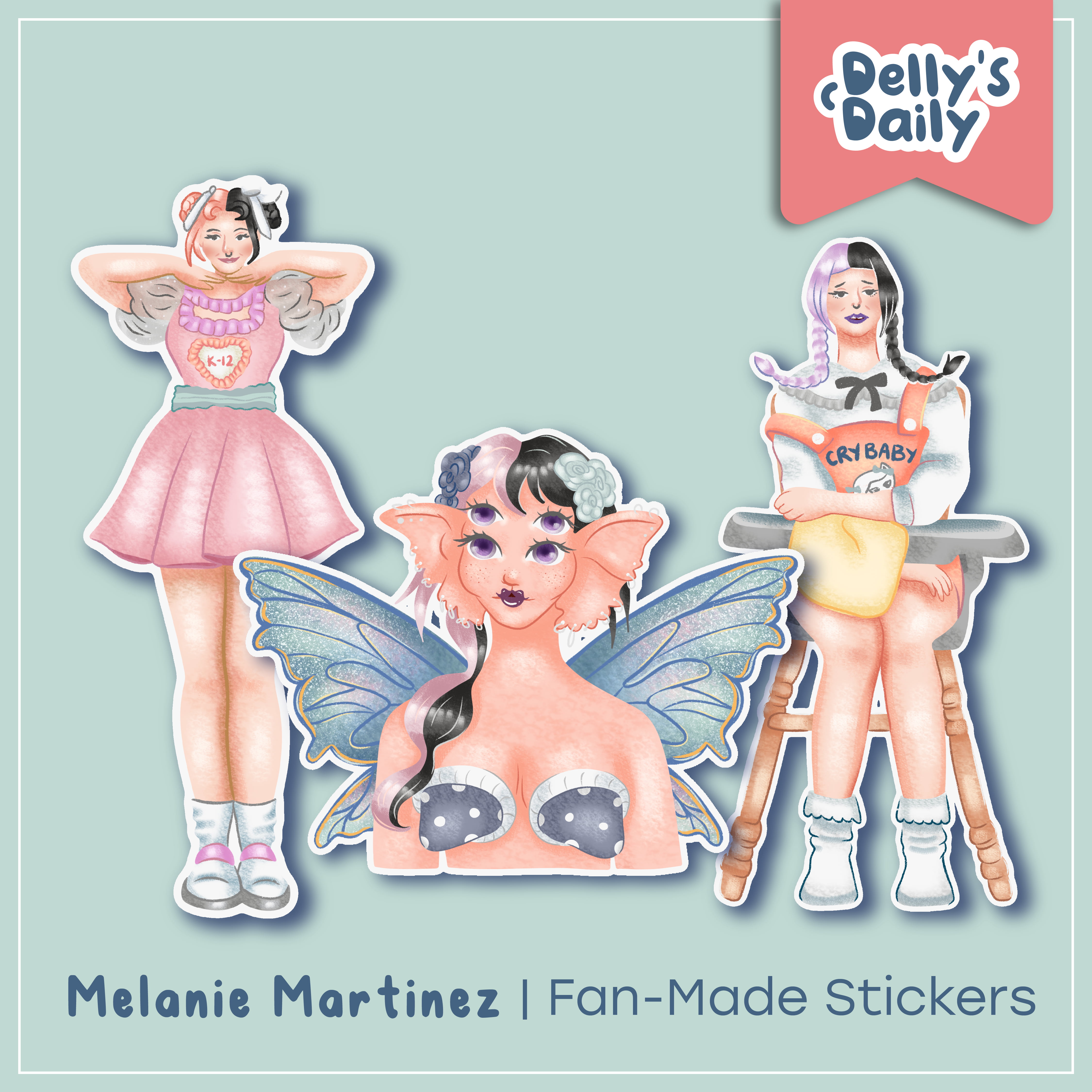 Melanie Martinez Crybaby K-12 Portals Waterproof Laminated Sticker